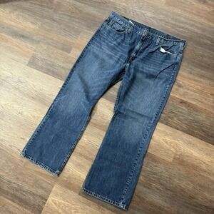 Levi's 527 Men's Boot‎ Cut Blue Jeans Size 40x30 Mid Dark Wash Cowboy Casual